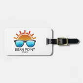 Bean Point Beach Florida Sonnenbrille Gepäckanhänger (Vorderseite horizontal)