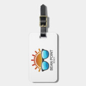 Bean Point Beach Florida Sonnenbrille Gepäckanhänger (Vorderseite vertikal)
