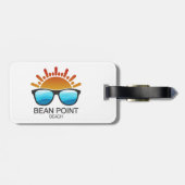 Bean Point Beach Florida Sonnenbrille Gepäckanhänger (Rückseite horizontal)