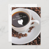 Bean-tastic-Kaffeefeier Einladungspostkarte (Vorne/Hinten)