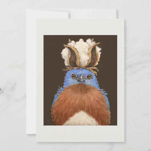 Bean the Eastern Bluebird card (Vorderseite)