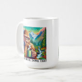 Bean There, done that - Funny Bigfoot Design Kaffeetasse (Vorderseite Links)