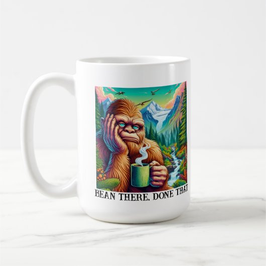 Bean There, done that - Funny Bigfoot Design Kaffeetasse (Links)