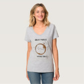 Bean There, Done That Kaffee Pun T-Shirt (Vorderseite Vollansicht)