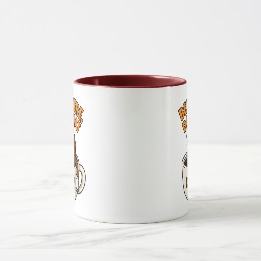 Bean There, Fertig - Funny Coffee Tasse Design (Zentrum)