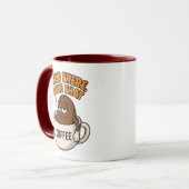 Bean There, Fertig - Funny Coffee Tasse Design (Vorderseite Links)