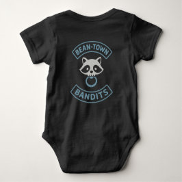Bean-Town Bandit Blue Baby Strampler