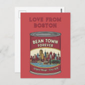 Bean Town Forever Boston Postkarte (Vorne/Hinten)