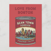 Bean Town Forever Boston Postkarte (Vorderseite)