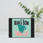 Bean und Szene Postkarte (Stehend Vorderseite)