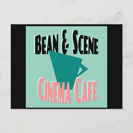 Bean und Szene Postkarte (Vorderseite)