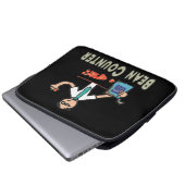 Bean-Zähler Laptopschutzhülle (Vorne Knopf)