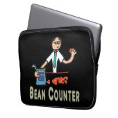 Bean-Zähler Laptopschutzhülle (Vorderseite Links)