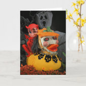 Beängstigend, aber Niedlich! Karte (Gelbe Blume)