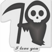 beängstigend aufkleber (Vorderseite)