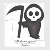 beängstigend aufkleber (Blatt)