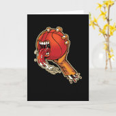 Beängstigend Basketball Karte (Gelbe Blume)