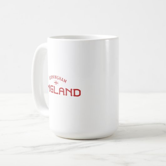 Beängstigend Birmingham England Kaffeetasse (Vorderseite Links)