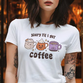 Beängstigend, bis ich Coffee Retro Halloween krieg Tri-Blend Shirt