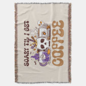 Beängstigend, bis ich Kaffee bekomme Decke (Vorderseite Vertikal)