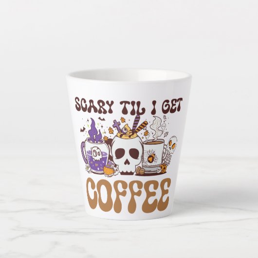 Beängstigend, bis ich Kaffee bekomme Milchtasse (Vorderseite)