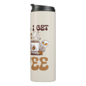 Beängstigend, bis ich Kaffee bekomme Thermosbecher (Nach rechts gedreht)