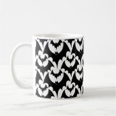 Beängstigend Black Bats Patterns Halloween Kaffeetasse (Links)