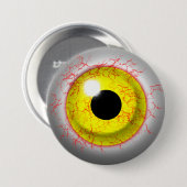 Beängstigend Bloodshot Zombie Eye Novelty Button (Vorne & Hinten)