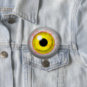 Beängstigend Bloodshot Zombie Eye Novelty Button (Beispiel)