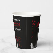 Beängstigend Bloody Halloween Costume Party Black Pappbecher (Rechts)