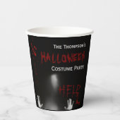 Beängstigend Bloody Halloween Costume Party Black Pappbecher (Vorderseite)