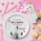 Beängstigend Bloody Halloween Costume Party White Pappteller (Party)