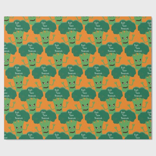 Beängstigend Broccoli Thunder_Cove Geschenkpapier (Flach)