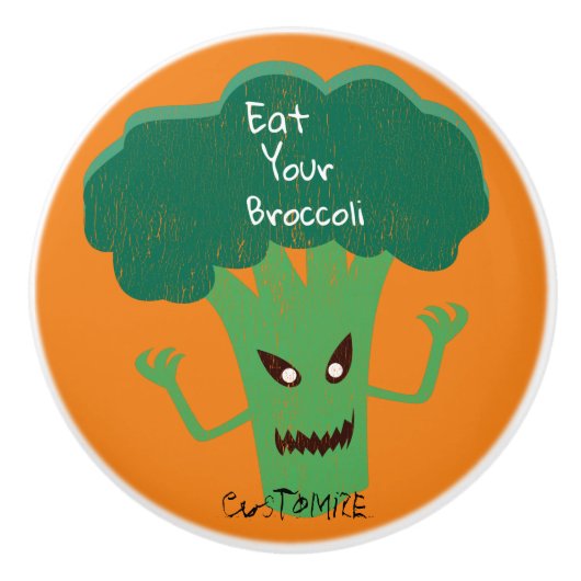 Beängstigend Broccoli Thunder_Cove Keramikknauf (Vorderseite)