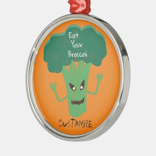 Beängstigend Broccoli Thunder_Cove Ornament Aus Metall (Links)
