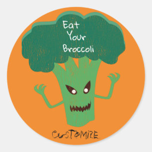 Beängstigend Broccoli Thunder_Cove Runder Aufkleber