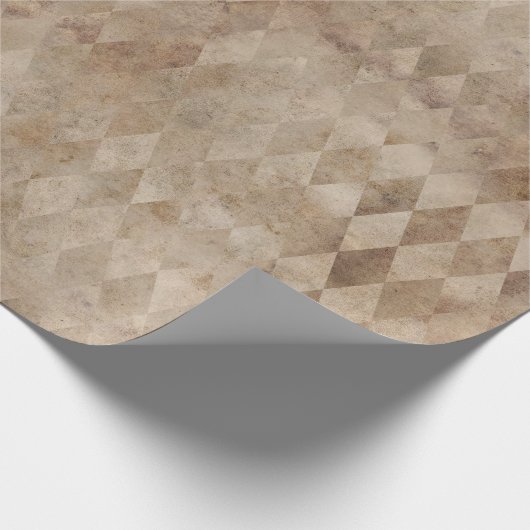 Beängstigend Brown Harlequin Geschenkpapier (Ecke)