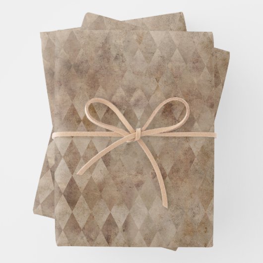 Beängstigend Brown Harlequin Geschenkpapier Set (Beispiel)