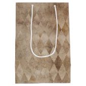 Beängstigend Brown Harlequin Mittlere Geschenktüte (Rückseite)