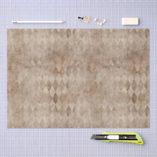 Beängstigend Brown Harlequin Seidenpapier (Handwerk)