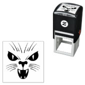 Beängstigend Cat Face Halloween Fierce Permastempel (Beispiel)