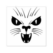 Beängstigend Cat Face Halloween Fierce Permastempel (Design)