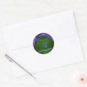 Beängstigend Cat Green 'Happy Halloween' Aufkleber (Umschlag)