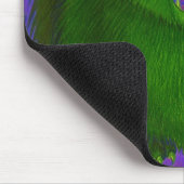 Beängstigend Cat Green Mousepad (Ecke)