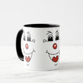 Beängstigend-Clown-Combo-Tasse Tasse (Vorderseite Links)
