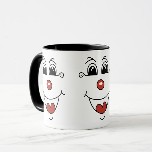 Beängstigend-Clown-Combo-Tasse Tasse (Vorderseite Links)