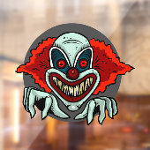 Beängstigend Clown Fensteraufkleber (Blatt 2)