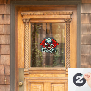 Beängstigend Clown Fensteraufkleber