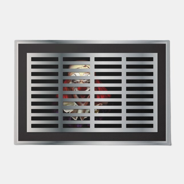 Beängstigend Clown Halloween Novelty Doormat Fußmatte (Vorderseite)