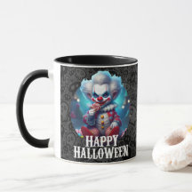 Beängstigend Clown Happy Halloween